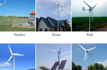 100W/200W/300W 3-Blade Wind Turbine Generator Kit With Charge Controller– Wind Solar Hybrid System For Home, Boat, Marine, Off-Grid, Farm & Remote Monitoring(300w)
