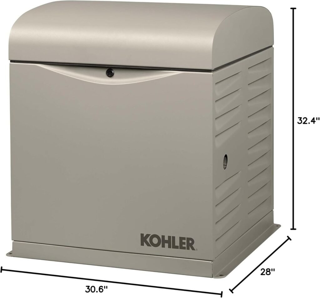 KOHLER Generators 12RESVL100 Amp Standby Indoor Generator, 12-Space with Load Center Automatic Transfer Switch, 12000-watt