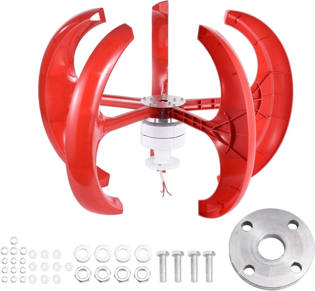 100W/200W/300W Vertical Wind Turbine Generator Kit, 12V Wind Power Generator With Nylon Fiber Blades Permanent Magnet Alternator For Home Use(300w) 100W/200W/300W Vertical Wind Turbine Generator Kit, 12V Wind Power Generator With Nylon Fiber Blades Permanent Magnet Alternator For Home Use(300w)