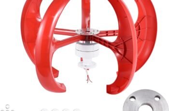 100W/200W/300W Vertical Wind Turbine Generator Kit, 12V Wind Power Generator With 5 Nylon Fiber Blades & Permanent Magnet Alternator For Home Use(300w)