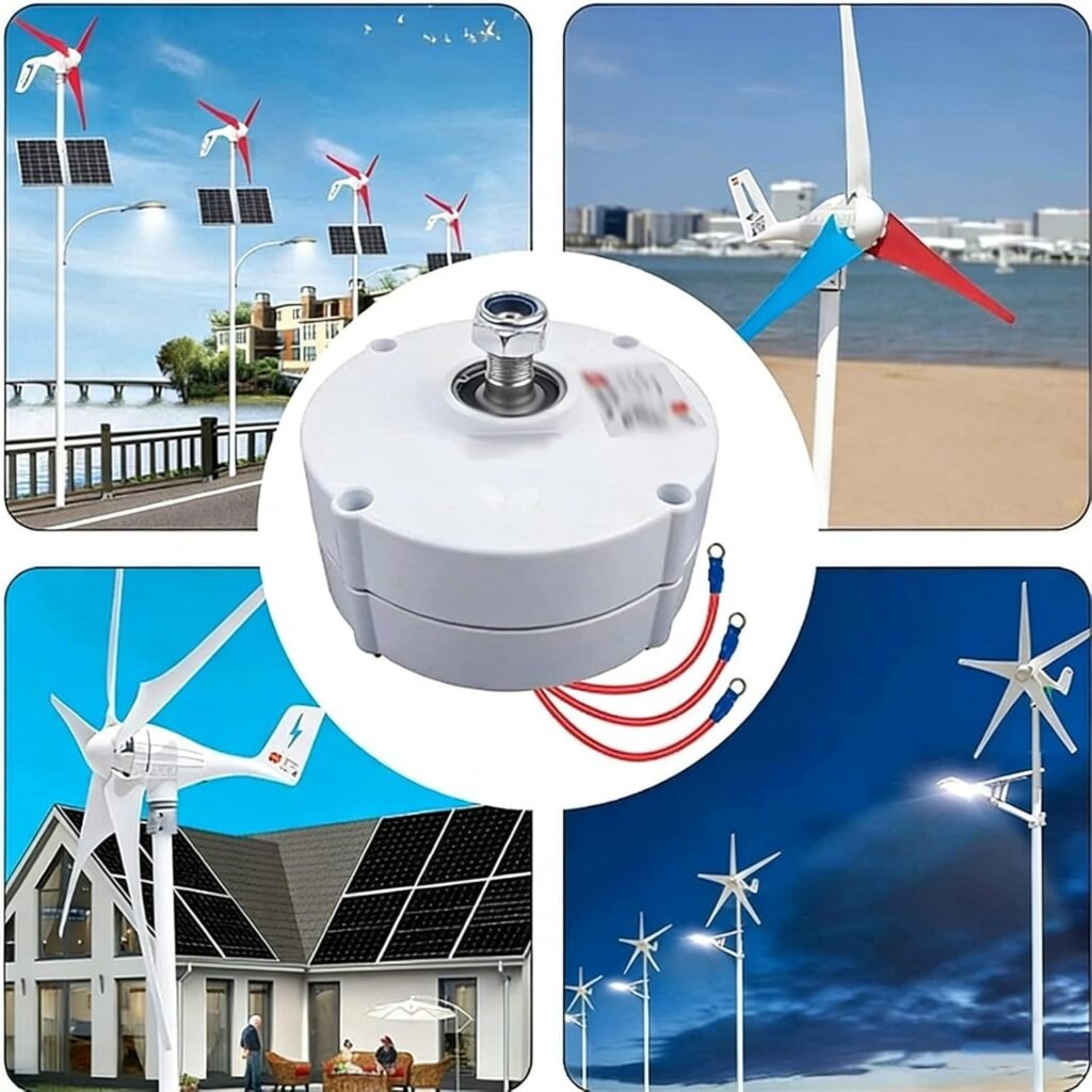 3 Phase Wind Low Speed Ac Alternator Generators750 RPM Three Phase Alternator Permanent Magnet Generator, for Wind Turbine Water Turbine(A750 RPM,48V)