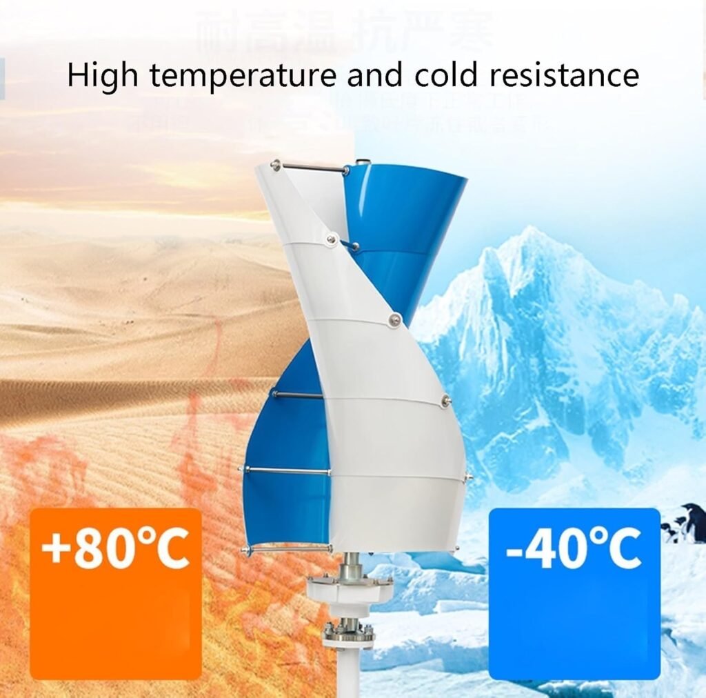 3000W Wind Turbine Generator Kit 12V 24V 48V 96V 120V With 300W Solar Panel And Controller Vertical Axis Wind Turbine Free Energy Windmill Home Use Three Phase Generator(12V)