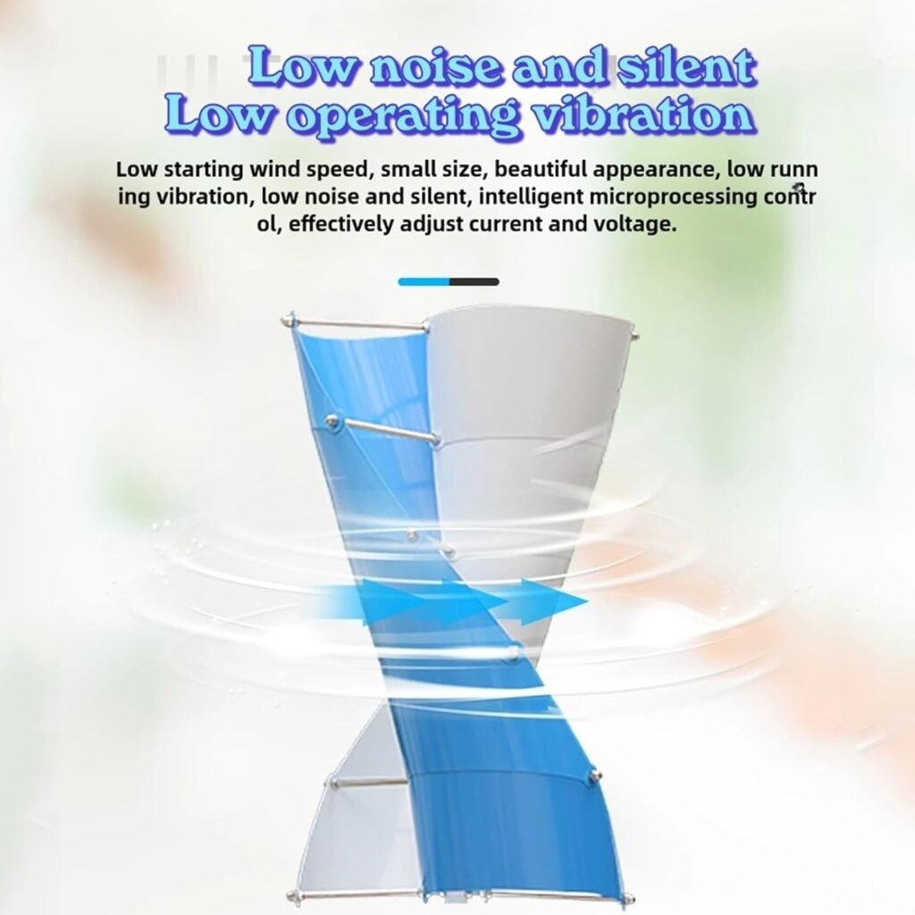 3000W Wind Turbine Generator Kit 12V 24V 48V 96V 120V With 300W Solar Panel And Controller Vertical Axis Wind Turbine Free Energy Windmill Home Use Three Phase Generator(12V)