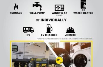Champion Power Equipment 6500-Watt RV Ready Portable Open Frame Inverter Generator with Quiet Technology