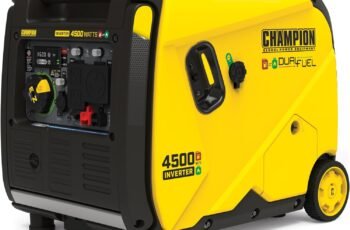 Champion Power Equipment 4500-Watt Electric Start Dual Fuel RV Ready Portable Inverter Generator with Quiet Technology and Free 3-Year Warranty Champion Power Equipment 4500-Watt Electric Start Dual Fuel RV Ready Portable Inverter Generator with Quiet Technology and Free 3-Year Warranty