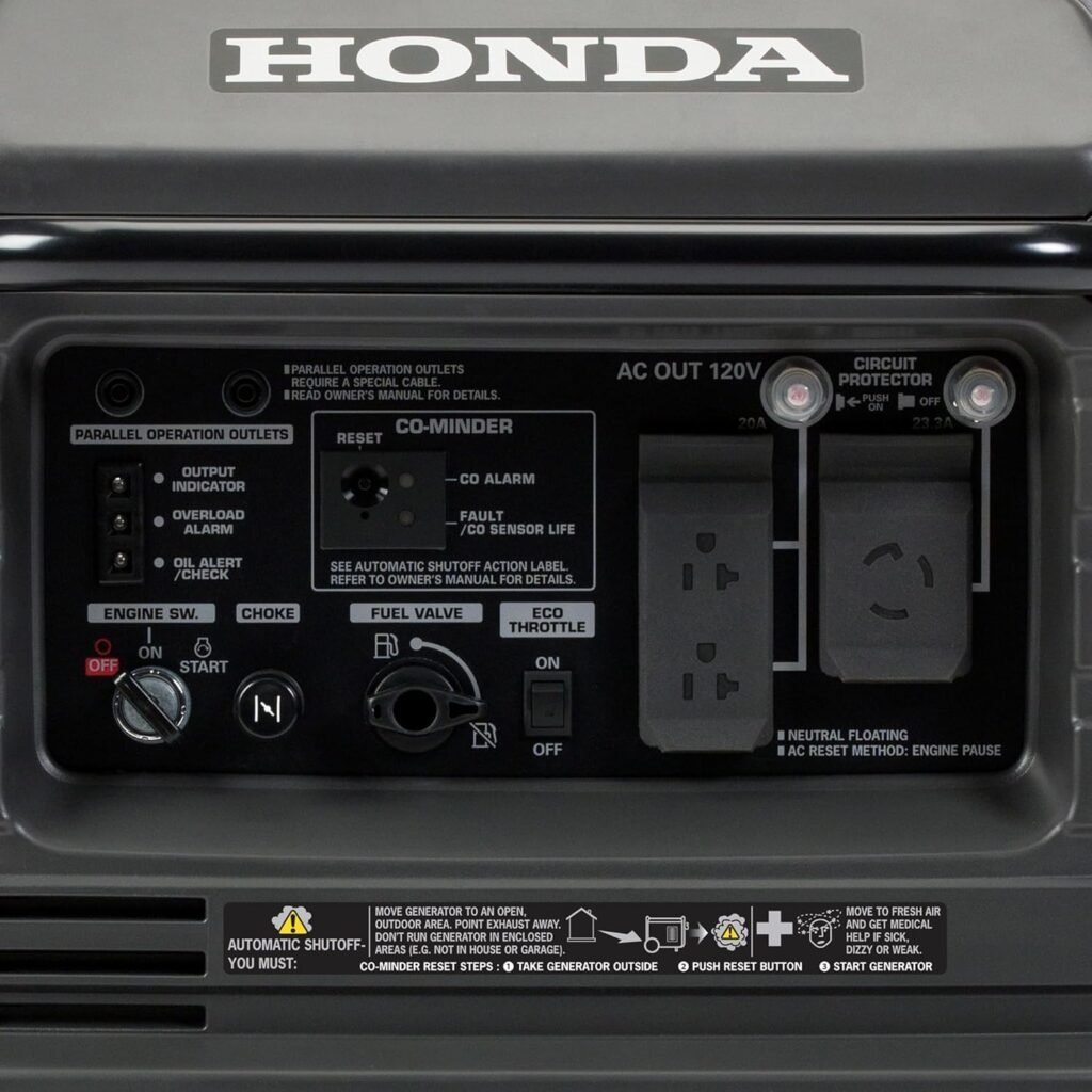 Honda EU3000iS Watt Inverter Generator (EU3000IS1AN) | Super Quiet 120V Gas Powered Portable Generator for Camping, RV or Home Backup Power Supply, Up to 19.6 Hour Run Time Honda EU3000iS Watt Inverter Generator (EU3000IS1AN) | Super Quiet 120V Gas Powered Portable Generator for Camping, RV or Home Backup Power Supply, Up to 19.6 Hour Run Time